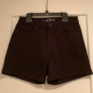 Universal Thread High Rise Midi Shorts in Black - NEW